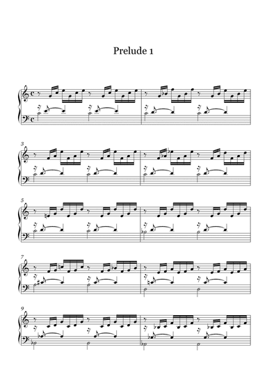 Prelude 1 - Recomposed