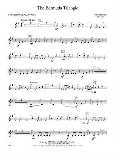 The Bermuda Triangle: E-flat Baritone Saxophone
