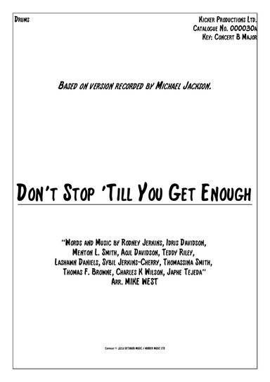 Don't Stop Til You Get Enough