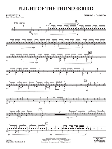 Flight Of The Thunderbird - Percussion 1