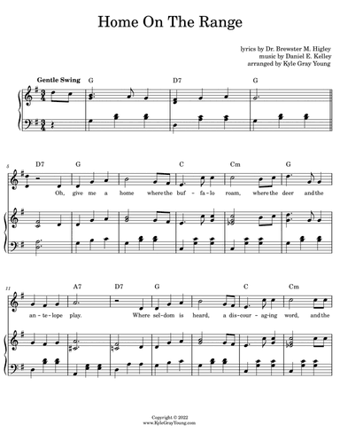 Home On The Range (key of G)
