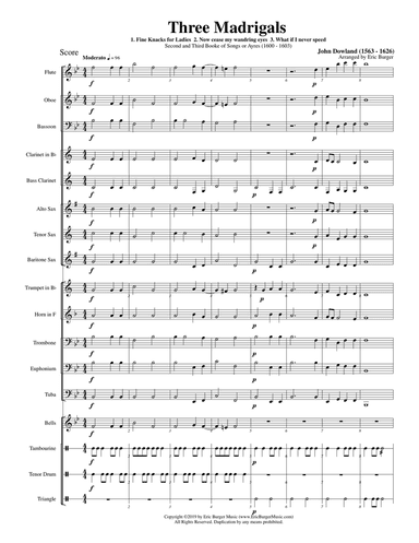 Three Madrigals for Conert Band