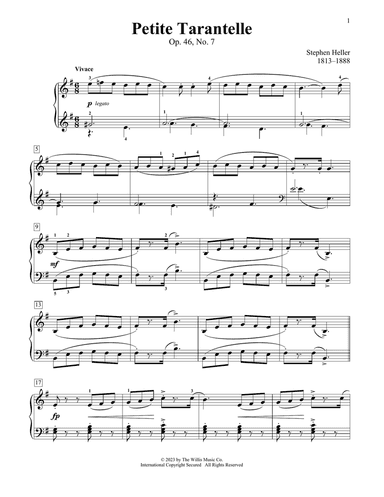 Petite Tarantelle, Op. 46, No. 7