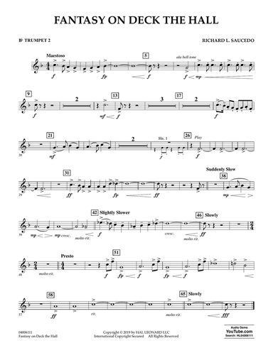 Fantasy on Deck The Hall - Bb Trumpet 2