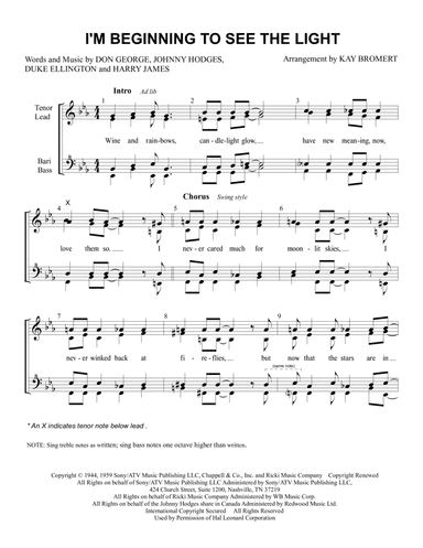 I'm Beginning To See The Light