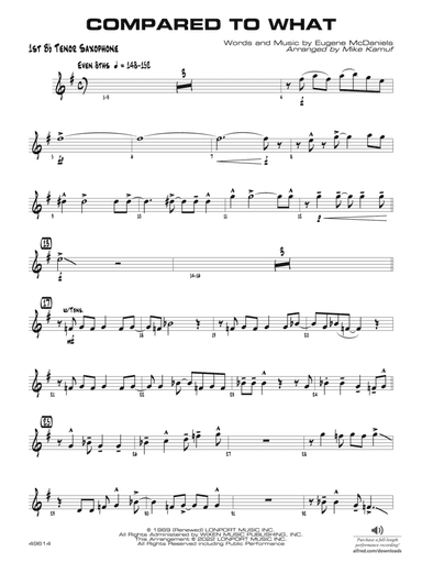 Compared to What: B-flat Tenor Saxophone