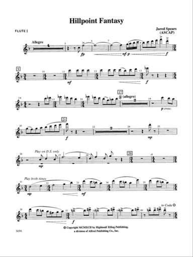 Hill Point Fantasy (Overture for Orchestra): Flute