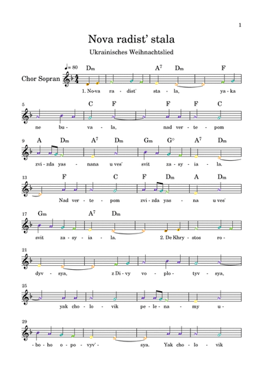 Nova radist’ stala. Нова радість стала