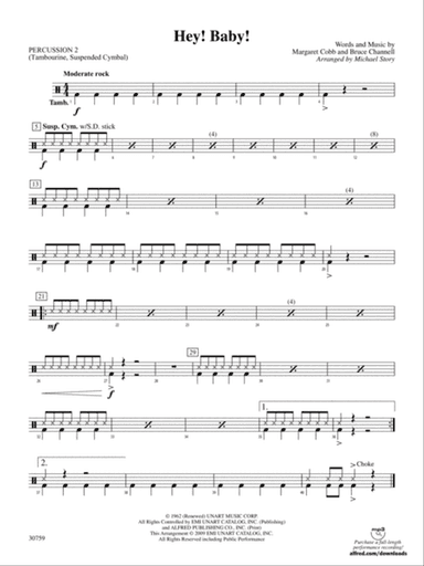 Hey! Baby!: 2nd Percussion