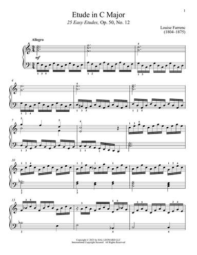 Etude in C Major