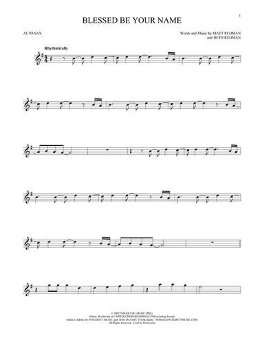 Blessed Be Your Name