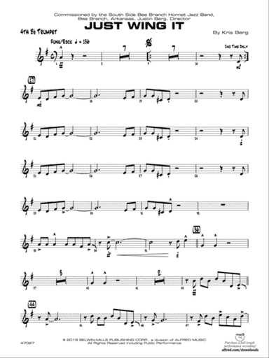 Just Wing It: 4th B-flat Trumpet