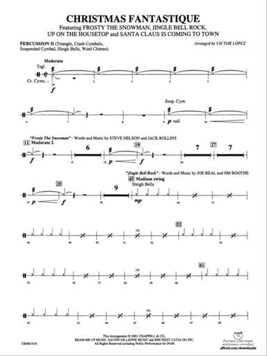 Christmas Fantastique (Medley): 2nd Percussion