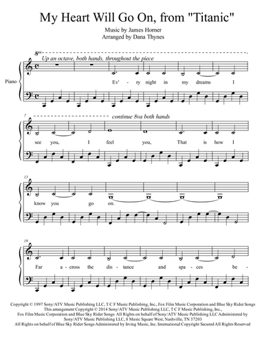 My Heart Will Go On (love Theme From 'titanic')
