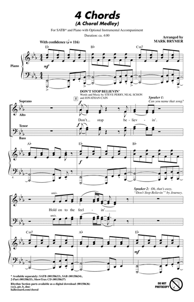 4 Chords (A Choral Medley)