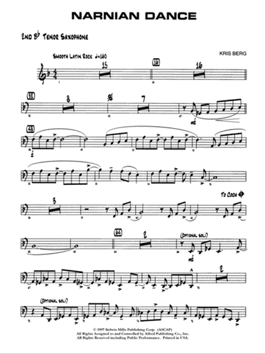 Narnian Dance: 2nd B-flat Tenor Saxophone