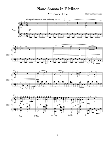 Piano Sonata in E Minor