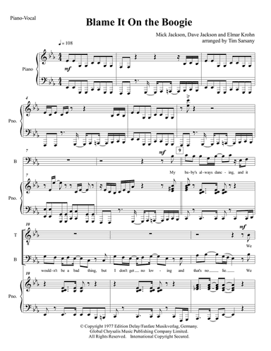 Blame It On The Boogie