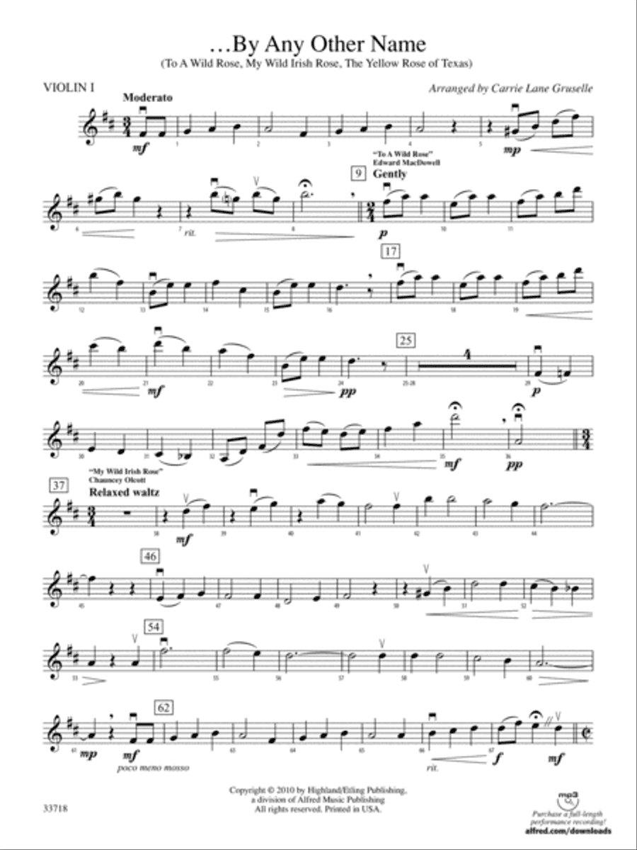 ...By Any Other Name: 1st Violin