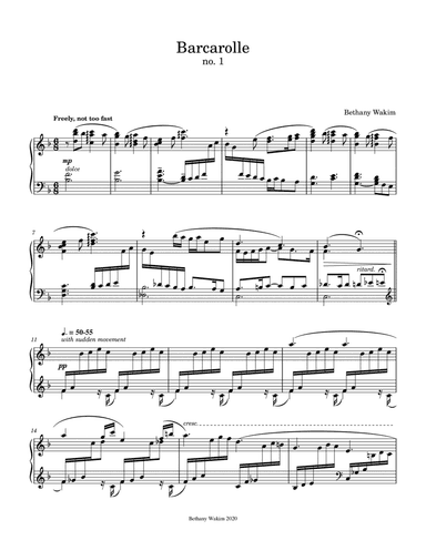 Barcarolle no. 1