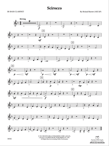 Scirocco: B-flat Bass Clarinet