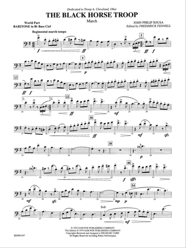 Black Horse Troop: WP B-flat Baritone B.C.