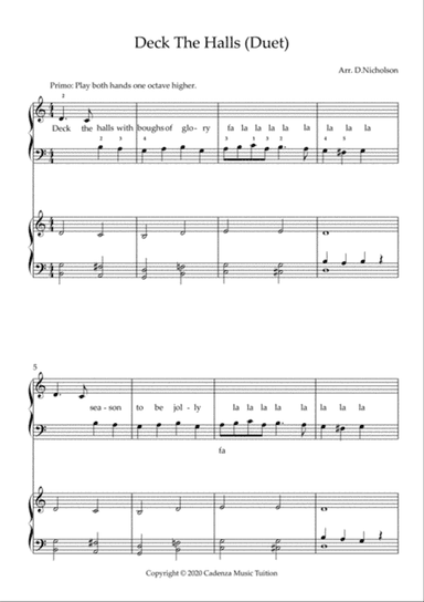 Deck The Halls (duet)