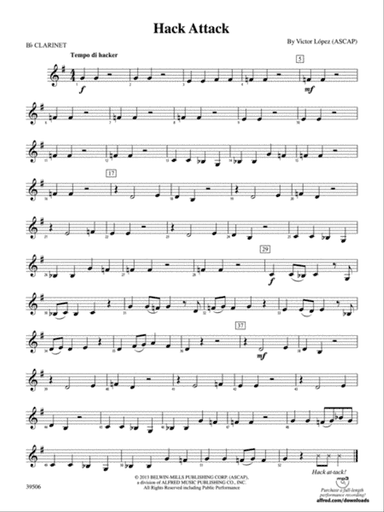 Hack Attack: 1st B-flat Clarinet