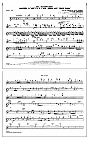 Work Song/At the End of the Day (Les Misérables) (arr. Jay Bocook) - Flute/Piccolo
