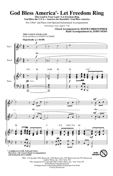 God Bless America (Let Freedom Ring) (Medley)