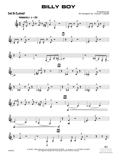 Billy Boy: 2nd B-flat Clarinet
