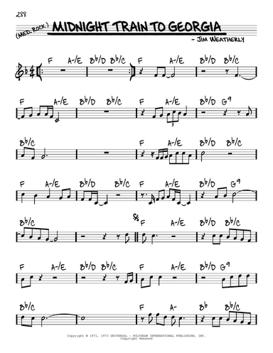 Midnight Train To Georgia