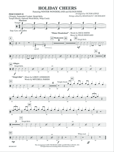 Holiday Cheers: 2nd Percussion