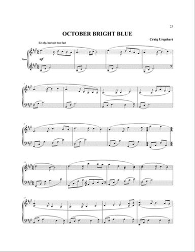 Craig Urquhart - OCTOBER BRIGHT BLUE