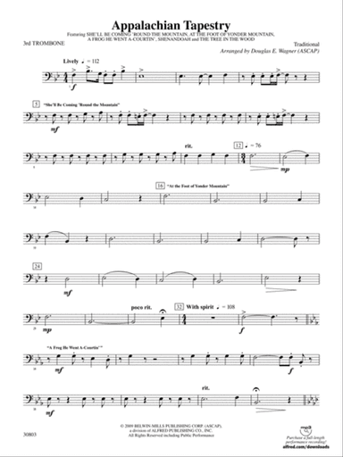 Appalachian Tapestry: 3rd Trombone