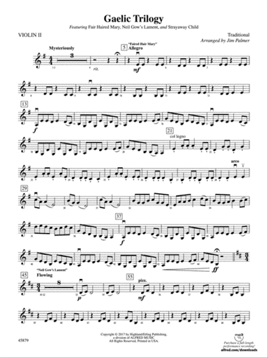 Gaelic Trilogy: 2nd Violin