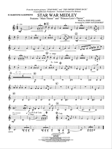 Star Wars® Medley: E-flat Baritone Saxophone