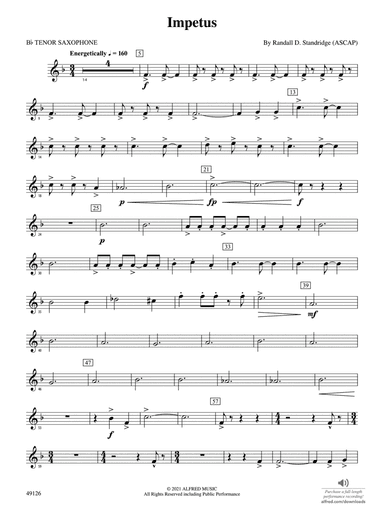 Impetus: B-flat Tenor Saxophone