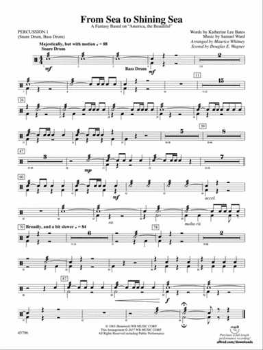 From Sea to Shining Sea: 1st Percussion