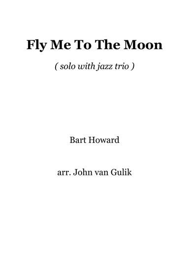 Fly Me To The Moon (in Other Words)