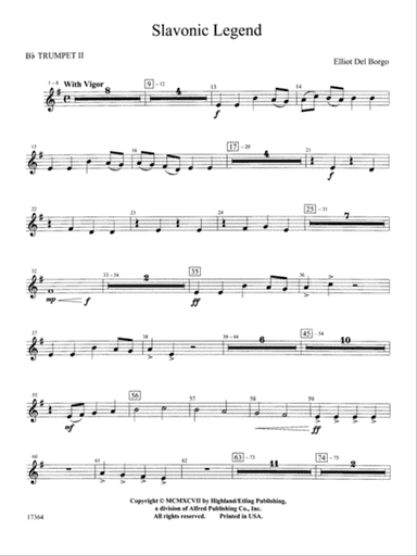 Slavonic Legend: 2nd B-flat Trumpet