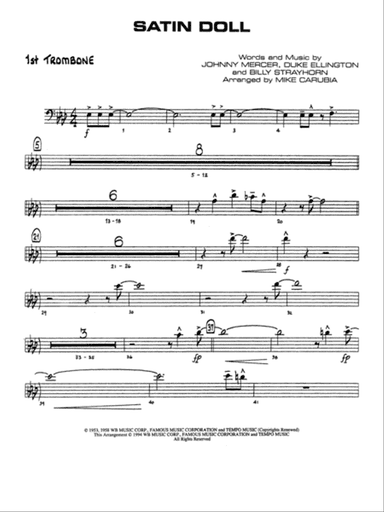 Satin Doll: 1st Trombone