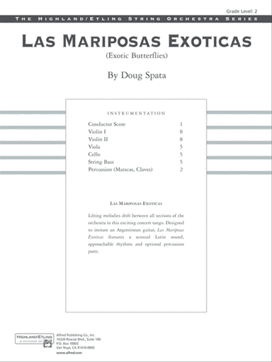 Las Mariposas Exoticas: Score