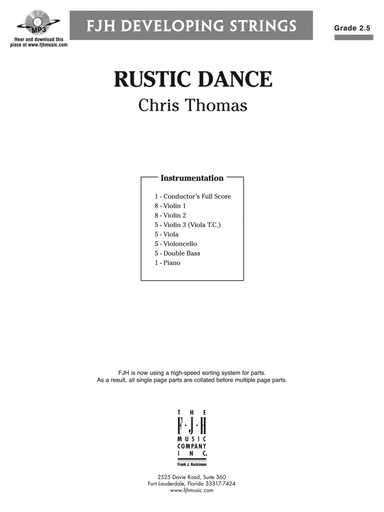 Rustic Dance: Score