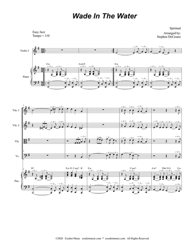 Wade In The Water (for String Quartet and Piano)