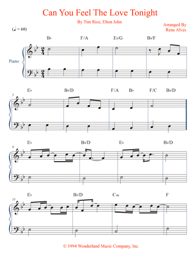 Can You Feel The Love Tonight