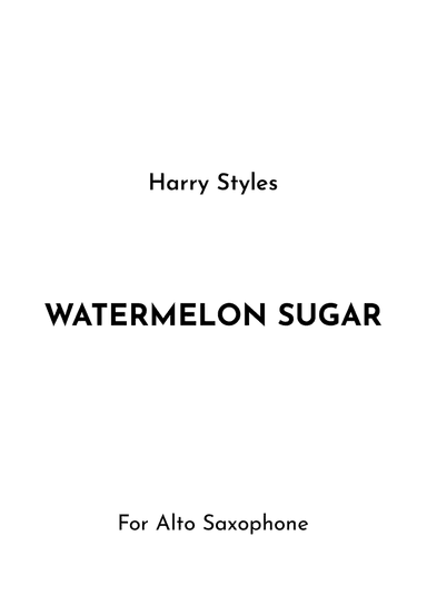 Watermelon Sugar