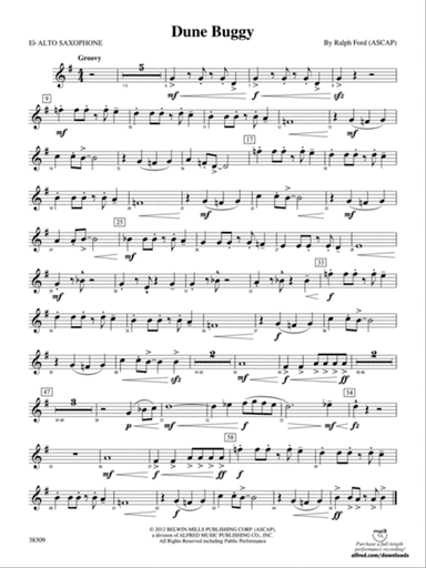 Dune Buggy: E-flat Alto Saxophone