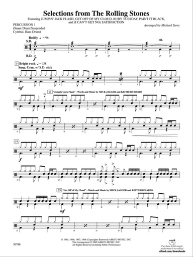 Selections from The Rolling Stones: 1st Percussion