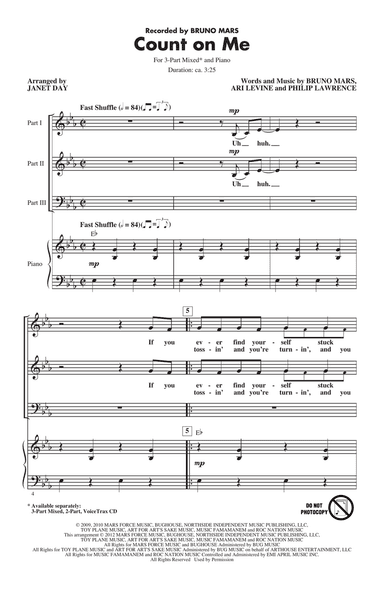 Count On Me (arr. Janet Day)